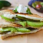 Roasted Jalapeno and Avocado Grilled Cheese Sandwich