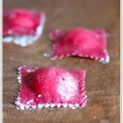 Beet Ravioli with Goat Cheese