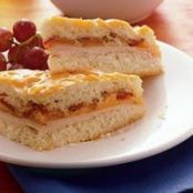 Baked Turkey, Cheddar and Bacon Sandwich