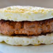 Paleo Sausage Egg Sandwich