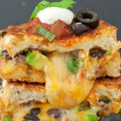Loaded Nacho “Game Day” Grilled Cheese