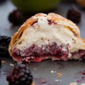 Apple and Blackberry Cream Turnovers
