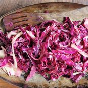 Red Cabbage & Fennel Saute'