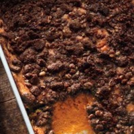 SWEET POT PUDDING w/PECANS & GINGERSNAPS