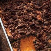 SWEET POT PUDDING w/PECANS & GINGERSNAPS