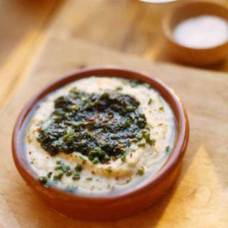 White Bean Dip with Parsley Oil