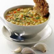 Soup - Barley Vegetable Soup with Garlic