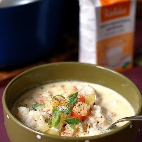 Lisas fisksoppa med palsternacka, grädde och timjan