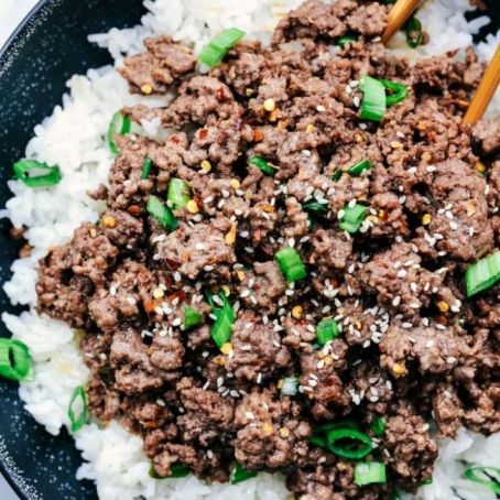 KOREAN GROUND BEEF AND RICE BOWLS