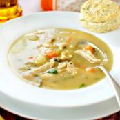 Homemade Turkey Pot Pie Soup in 30 minutes