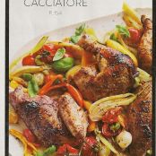 Chicken cacciatore roasted  with wine butter