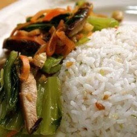 Easy Crispy Garlic Coriander Rice