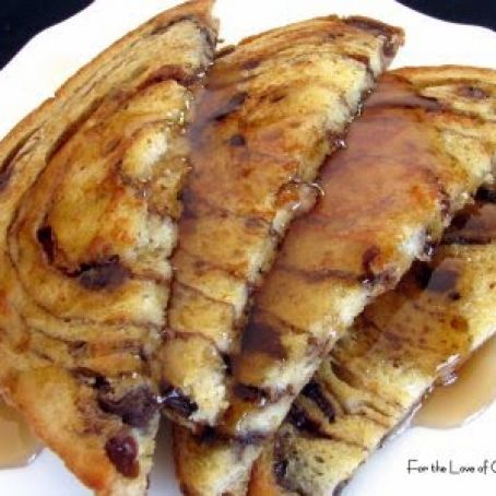 Eggnog French Toast with Raisins