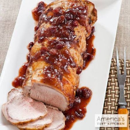 Pork Loin with Cranberries and Orange