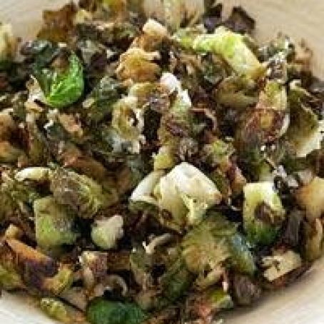 Shredded Parmesan Brussels Sprouts