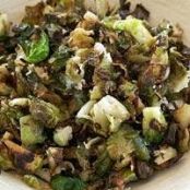 Shredded Parmesan Brussels Sprouts