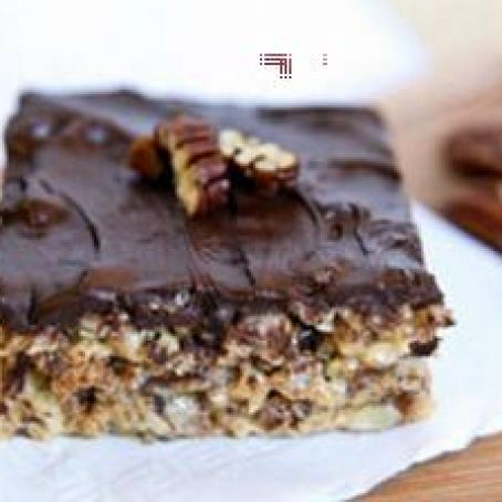 CHOCOLATE PECAN PIE KRISPIE BARS
