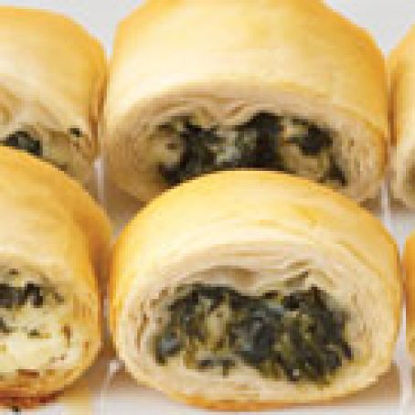 Make-Ahead Spinach Phyllo Roll-Ups