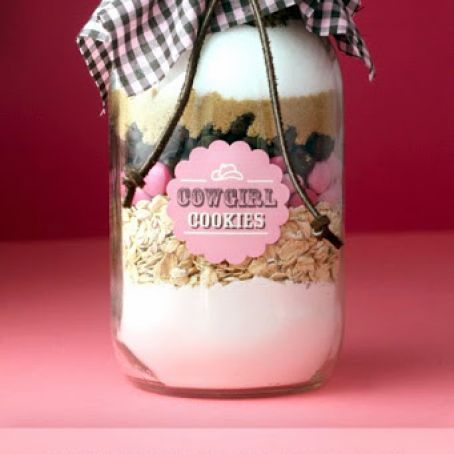 Gift in Jar Cowgirl Cookies 