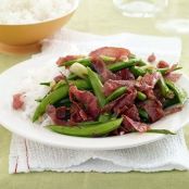 Sides (Sugar Snap Pea & Salami Stir Fry)