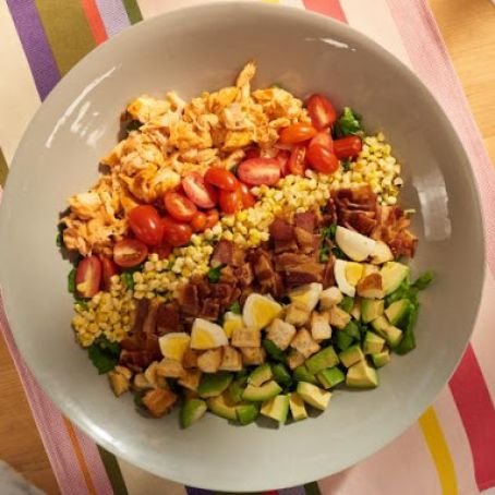 BBQ Salmon Cobb Salad