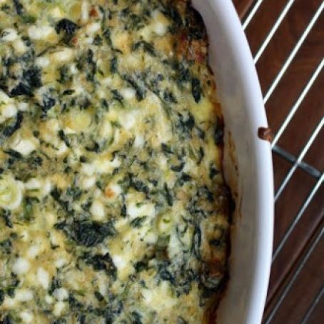 Spinach, Cheese & Egg Casserole