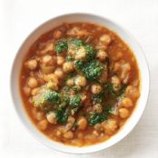 Hearty Chickpea Stew with Pesto