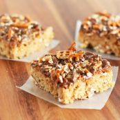 Peanut Butter Pretzel Krispie Treats