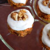 Carrot Cakes, Raw Mini  with Cinnamon Glaze