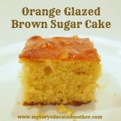 Orange Glazed Brown Sugar Cake