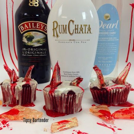 Vodka Broken Glass Bloody Cupcakes