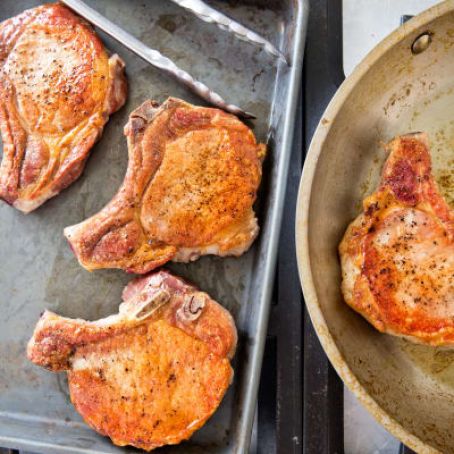 Pan-Seared Thick-Cut Pork Chops