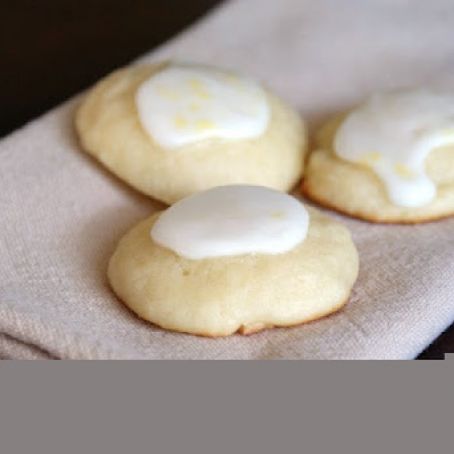 Lemon Ricotta Cookies with Lemon Glaze