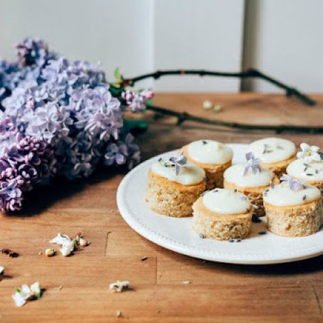Lemon, Lavender and Earl Grey Mini Cakes and Petit Fours