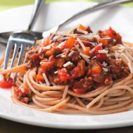 Spaghetti with Quick Meat Sauce