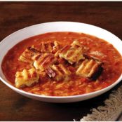 Easy Tomato Soup & Grilled Cheese Croutons