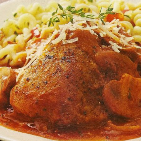 Chicken Cacciatore with Onions & Mushrooms