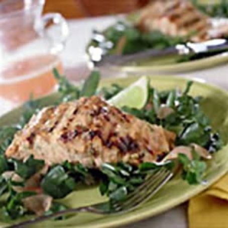 GINGERY GRILLED SALMON SALAD