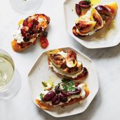 Ricotta Crostini with Three Toppings