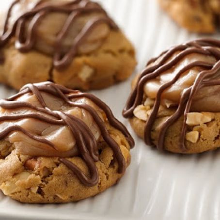 Peanut and Pretzel-Peanut Butter Thumbprints