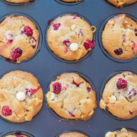 Cranberry White Chocolate Muffins
