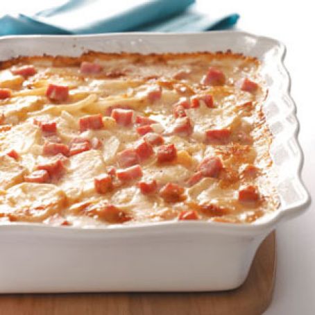 Scalloped Potatoes with Ham & Cheese Recipe