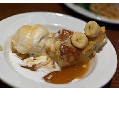 Bread Pudding with Banana Foster Sauce