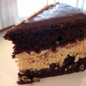 Chocolate Peanut Butter Mousse Cake