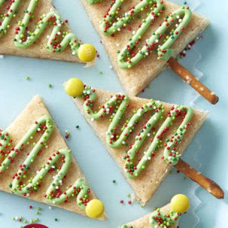 Easy Christmas Tree Cookie Bars