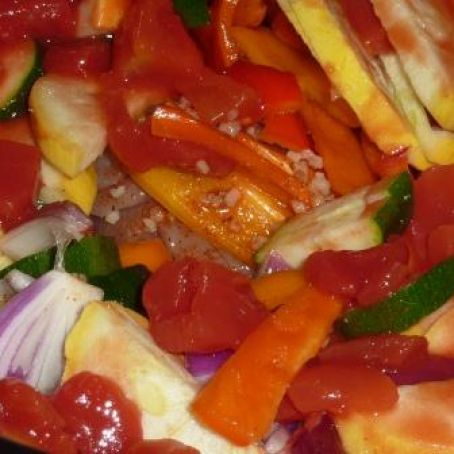 Chicken with Squash & Peppers