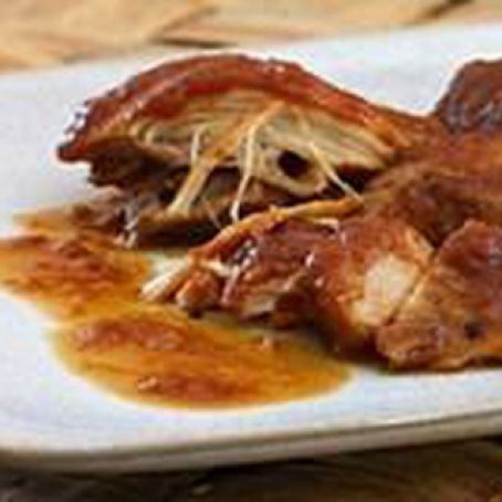 Oven Barbecued Chicken Thighs