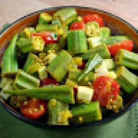 Okra Spiced Indian Style