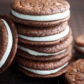 Brownie Caramel Sandwich Cookies