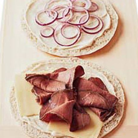 Grilled Pepper Jack and Roast Beef Sandwiches